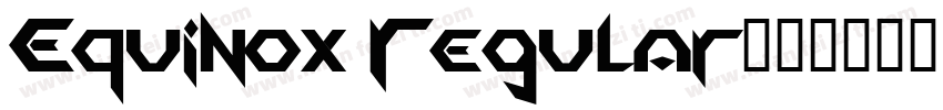 Equinox Regular字体转换